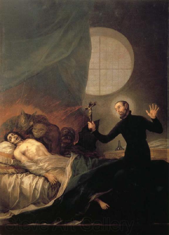 Francisco Goya St Francis Borja at the Deathbed of an Impenitent Spain oil painting art